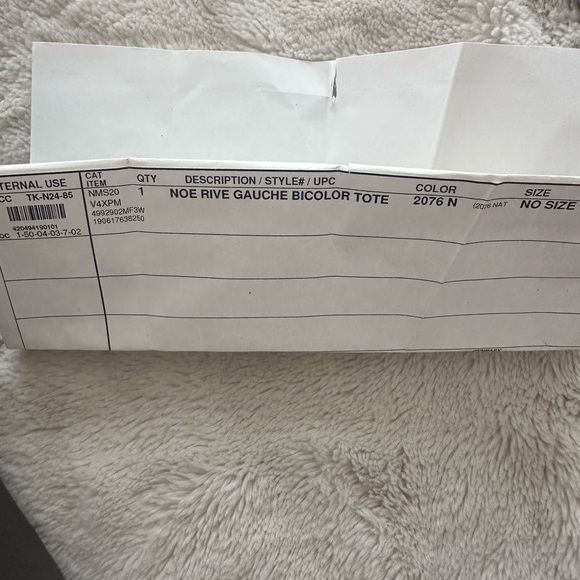 Authentic Saint Laurent Linen Tote - Picture 5 of 5